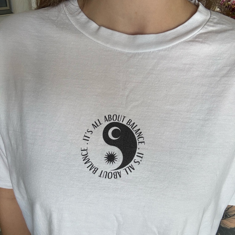 White Graphic Tee
